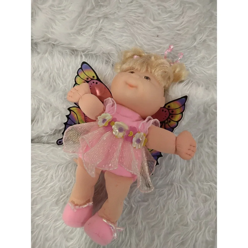 Vintage 1995 Cabbage Patch Kids Butterfly Fairy‎ Doll Pink Tutu Blonde Mattel